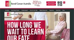 Desktop Screenshot of bowelcanceraustralia.org