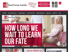 Tablet Screenshot of bowelcanceraustralia.org